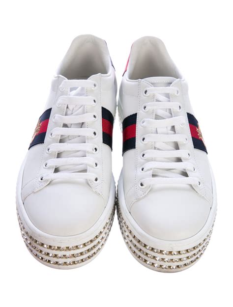 gucci ace crystal sneakers|gucci ace sneakers price.